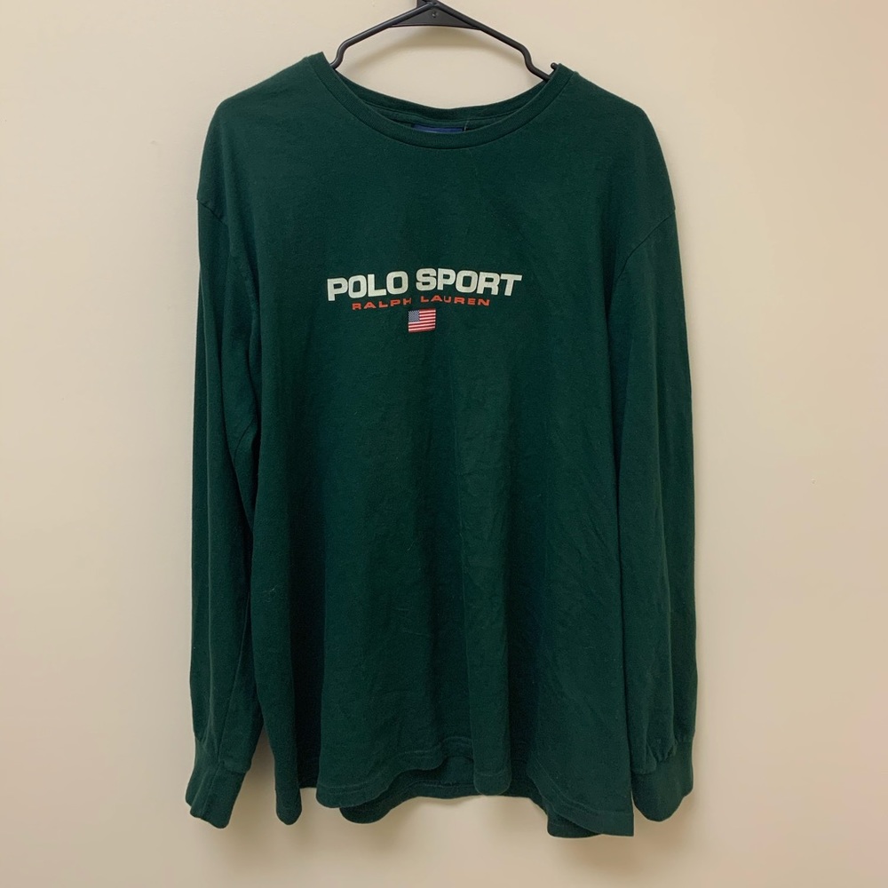 Vintage 90s Polo Sport Spellout Long Sleeve T